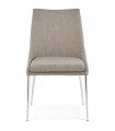 Chaise design gris en tissu Avery