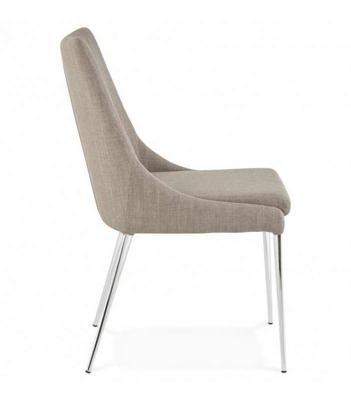 Chaise design gris en tissu Avery