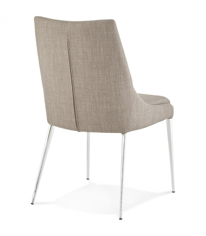 Chaise design gris en tissu Avery