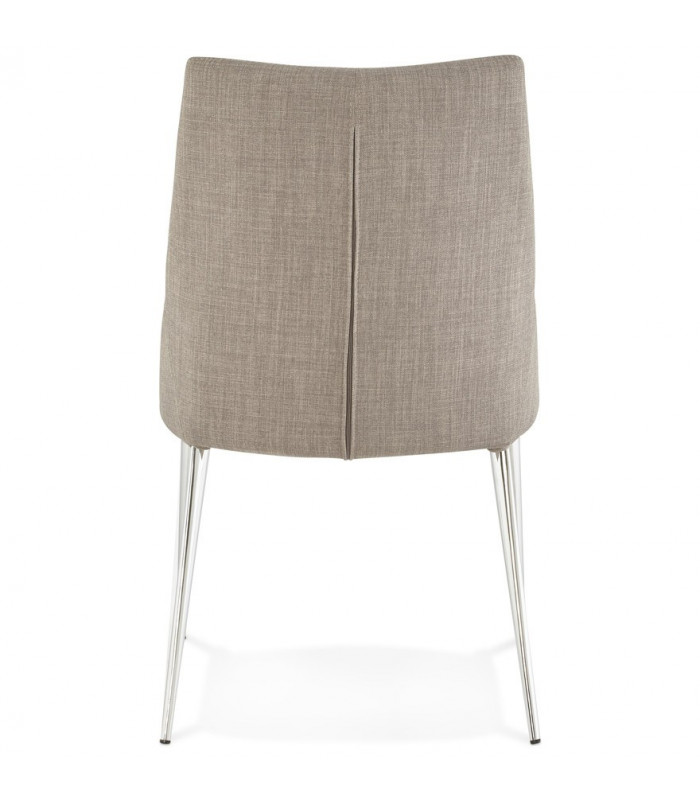 Chaise design gris en tissu Avery