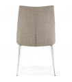Chaise design gris en tissu Avery