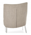 Chaise design gris en tissu Avery