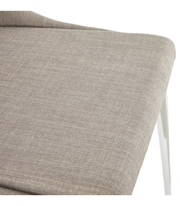 Chaise design gris en tissu Avery