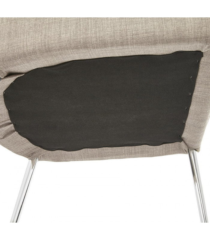 Chaise design gris en tissu Avery