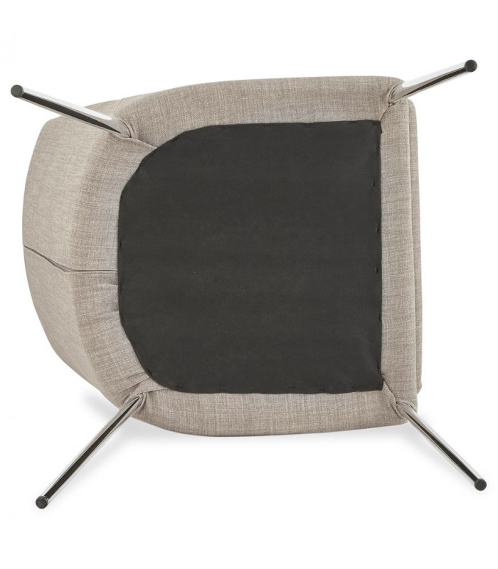 Chaise design gris en tissu Avery