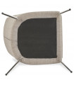 Chaise design gris en tissu Avery