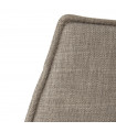 Chaise design gris en tissu Doron