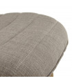 Chaise design gris en tissu Doron