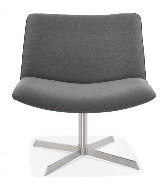 Chaise design gris foncé en tissu Arlow