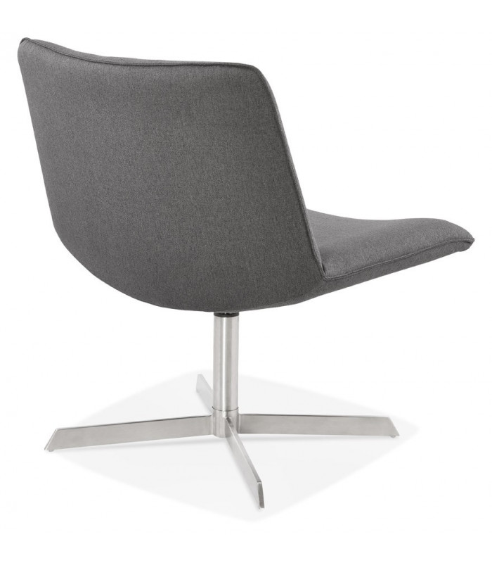 Chaise design gris foncé en tissu Arlow