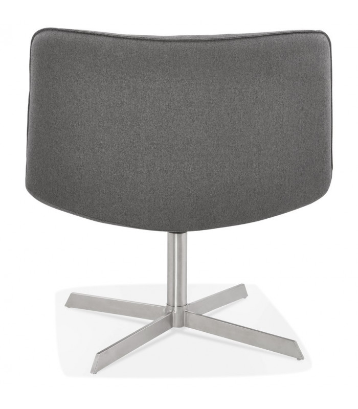 Chaise design gris foncé en tissu Arlow