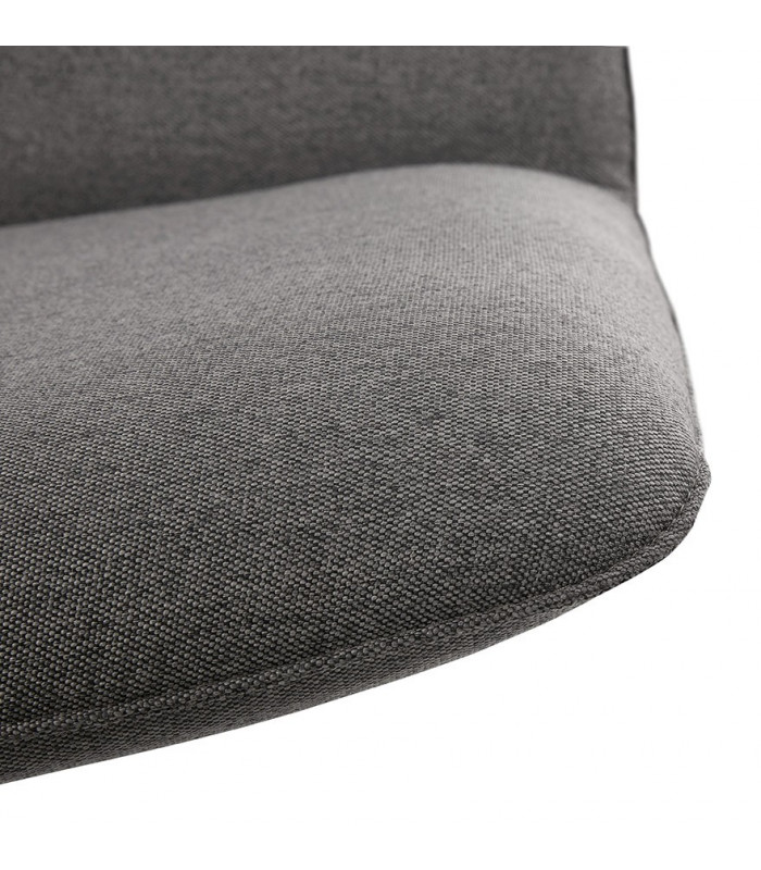 Chaise design gris foncé en tissu Arlow