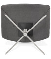 Chaise design gris foncé en tissu Arlow