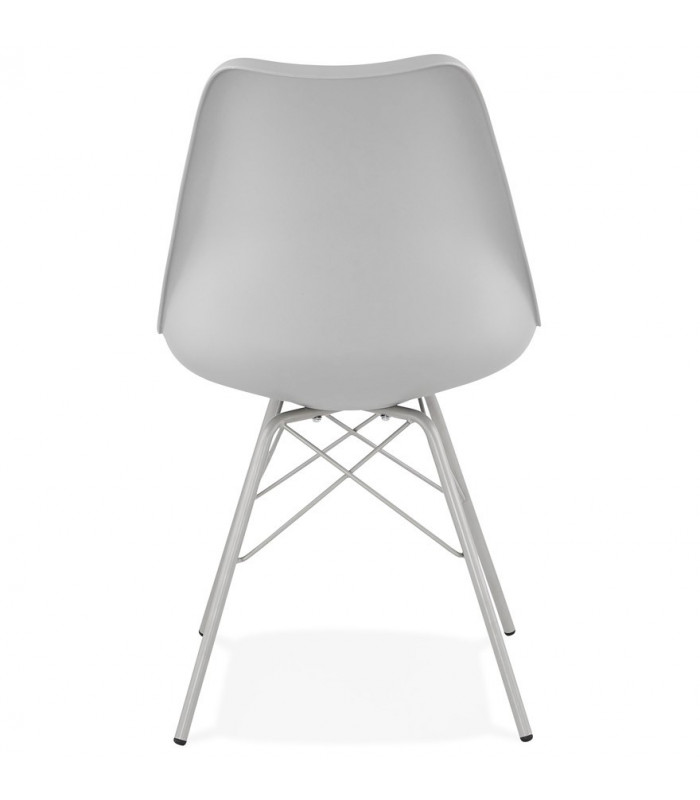 Chaise design gris en plastique Corvina