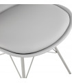 Chaise design gris en plastique Corvina