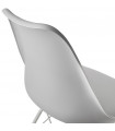 Chaise design gris en plastique Corvina