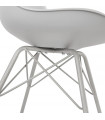 Chaise design gris en plastique Corvina