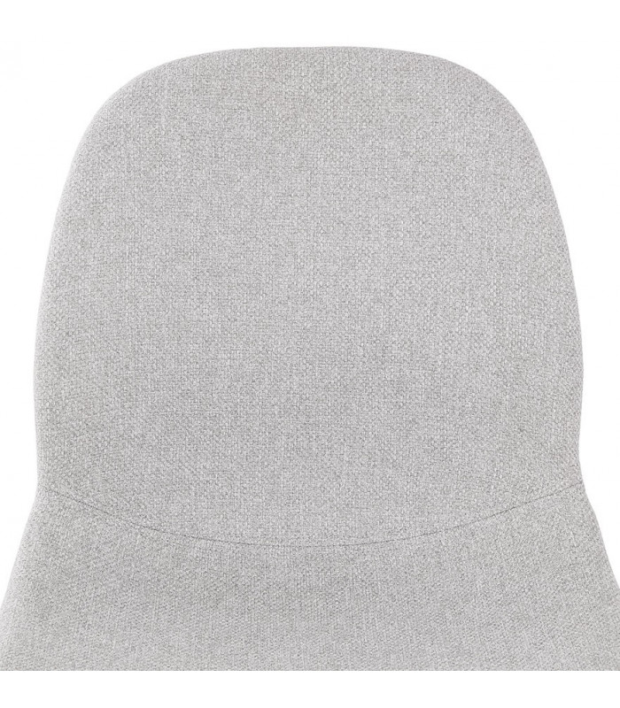 Chaise design gris clair en tissu Kingston