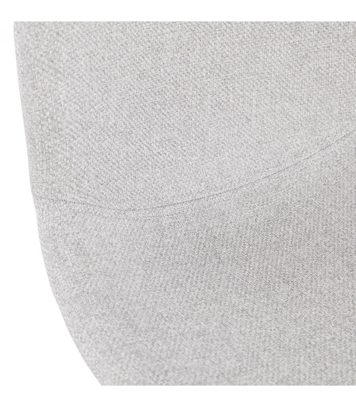 Chaise design gris clair en tissu Kingston