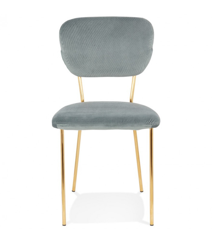 Chaise design gris en tissu Bodenn