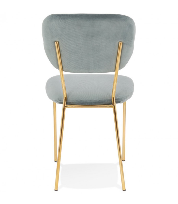 Chaise design gris en tissu Bodenn
