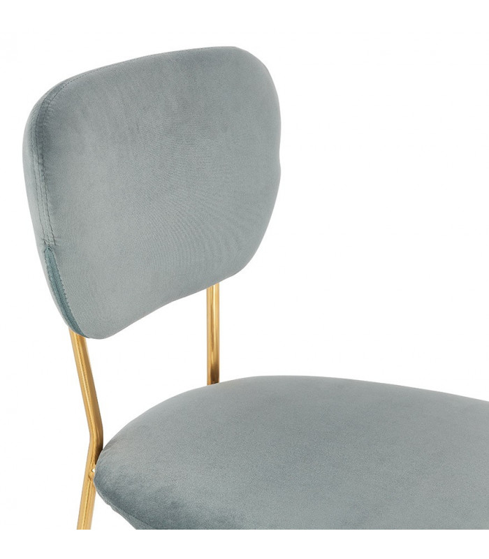 Chaise design gris en tissu Bodenn