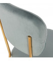 Chaise design gris en tissu Bodenn