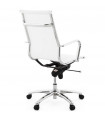 Fauteuil de bureau blanc en tissu Giamatti