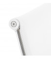 Fauteuil de bureau blanc en tissu Giamatti