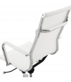 Fauteuil de bureau blanc en tissu Giamatti