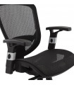 fauteuil de bureau noir en tissu Fargo