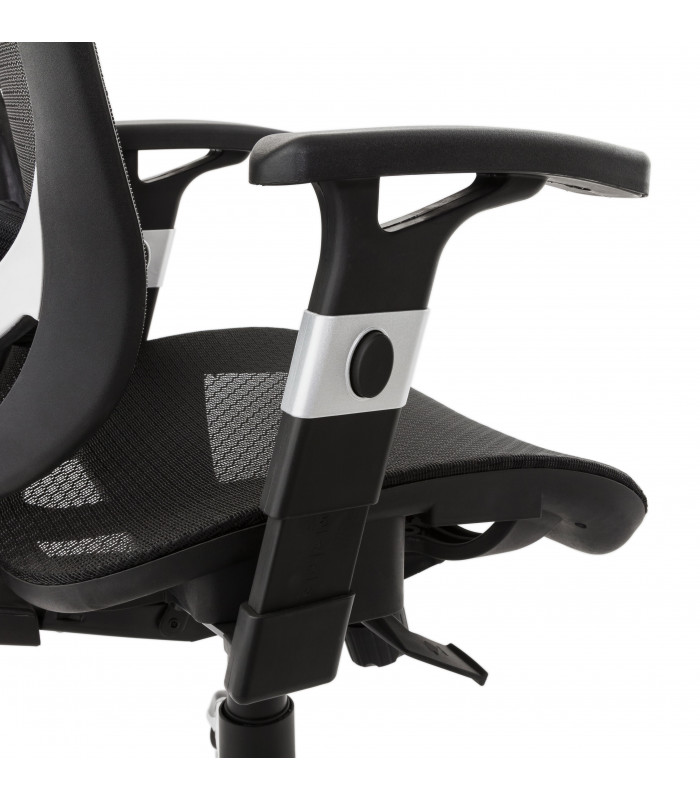 fauteuil de bureau noir en tissu Fargo