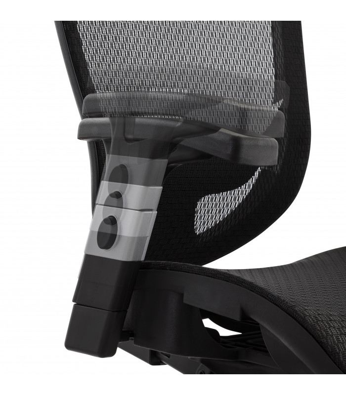 fauteuil de bureau noir en tissu Fargo