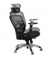 fauteuil de bureau noir en tissu Fargo