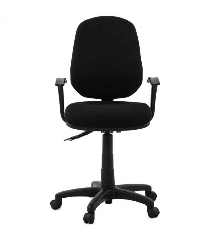 fauteuil de bureau noir en tissu Amphi