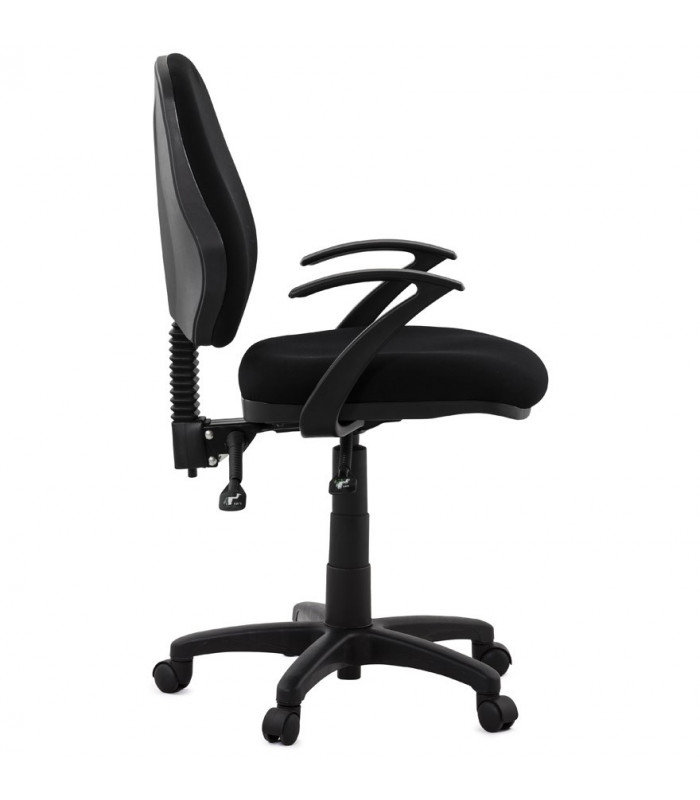 fauteuil de bureau noir en tissu Amphi