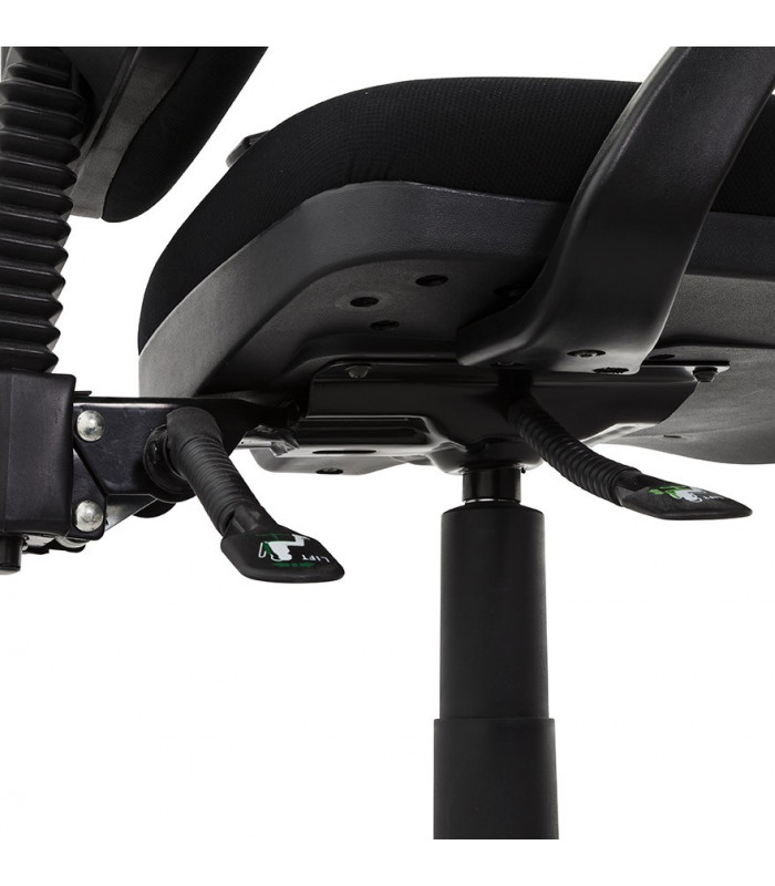 fauteuil de bureau noir en tissu Amphi