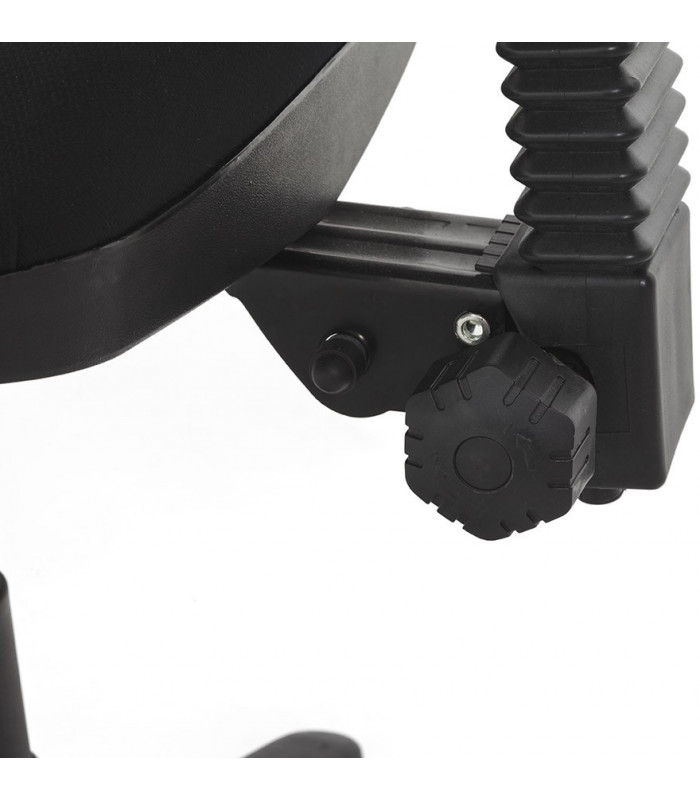 fauteuil de bureau noir en tissu Amphi
