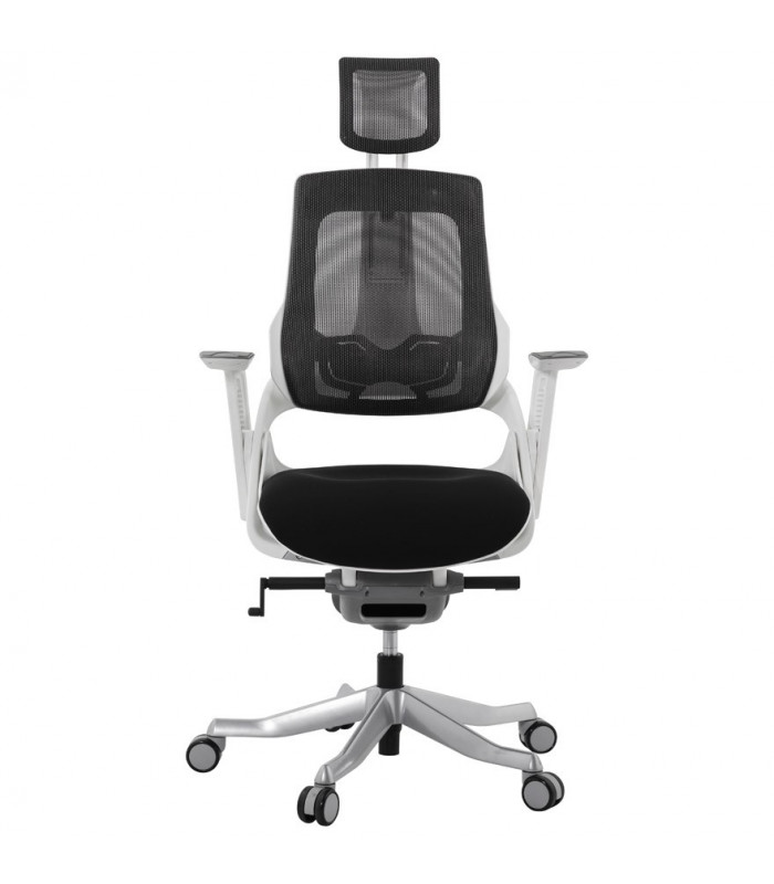 fauteuil de bureau noir en tissu Marlena