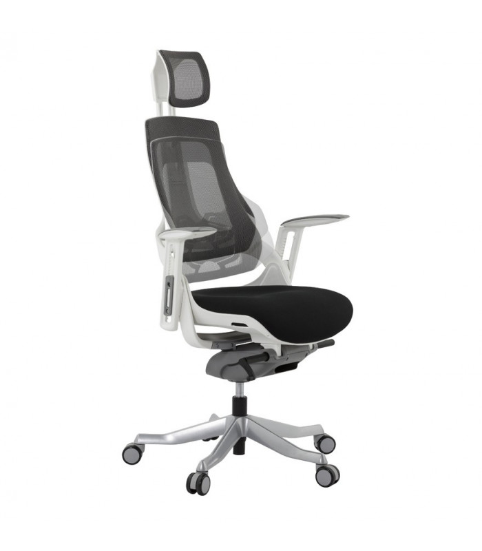 fauteuil de bureau noir en tissu Marlena