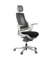 fauteuil de bureau noir en tissu Marlena