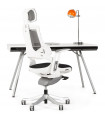 fauteuil de bureau noir en tissu Marlena