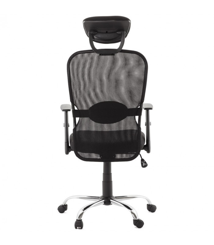 Fauteuil de bureau noir en tissu Mornington