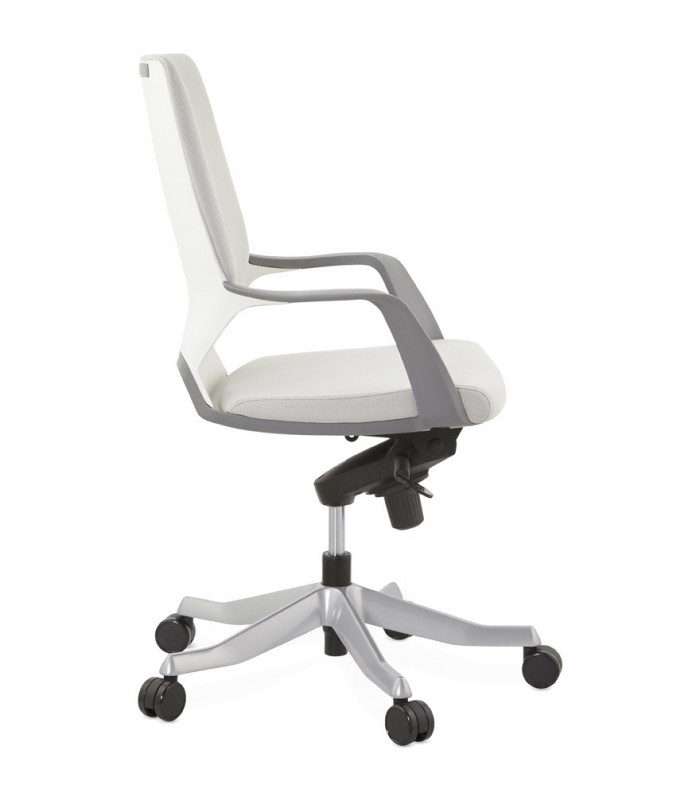 Fauteuil de bureau gris en tissu Agate
