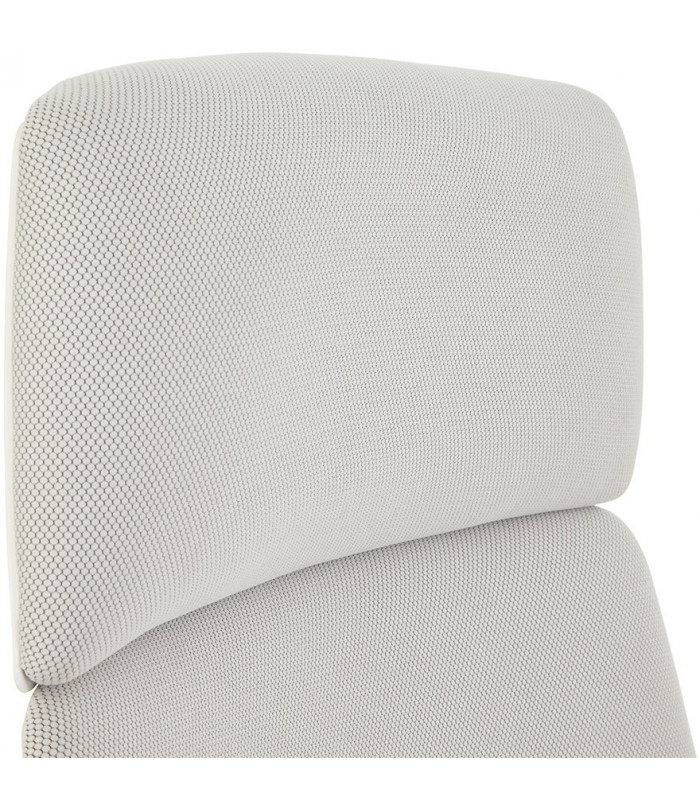 Fauteuil de bureau gris en tissu Agate