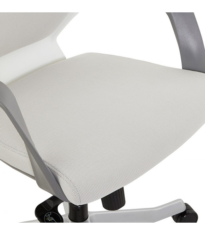 Fauteuil de bureau gris en tissu Agate
