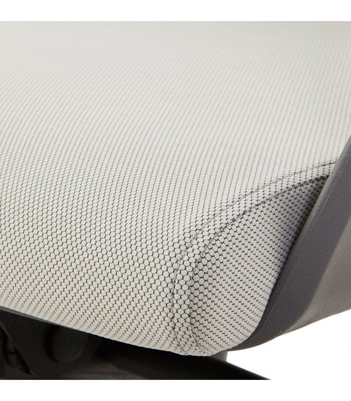 Fauteuil de bureau gris en tissu Agate