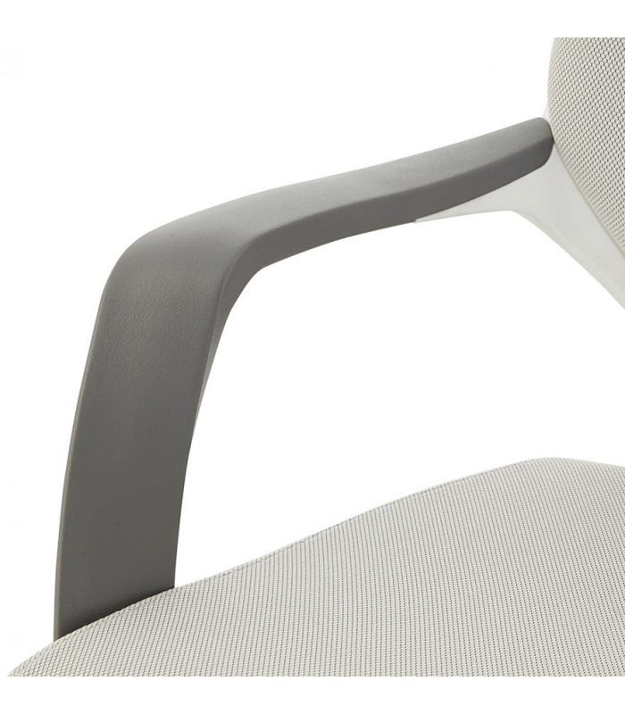 Fauteuil de bureau gris en tissu Agate