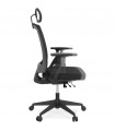 Fauteuil de bureau noir en tissu Johnson