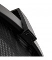 Fauteuil de bureau noir en tissu Johnson